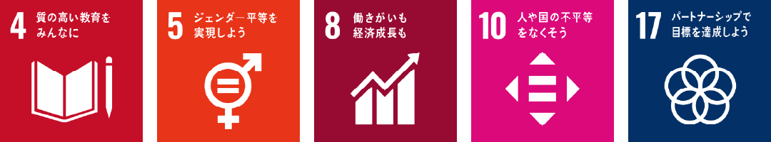 SDGs4 5 8 10 17