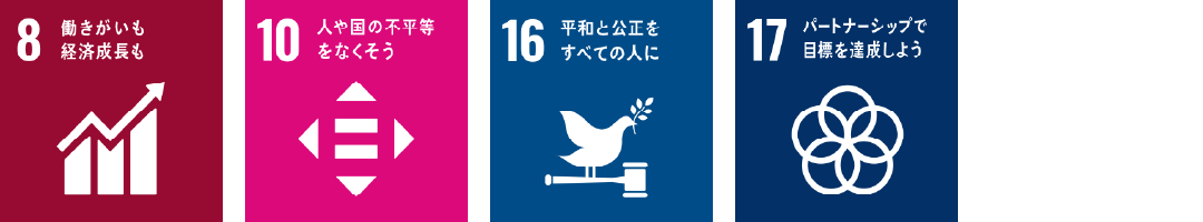 SDGs8 10 16 17