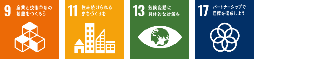 SDGs9 11 13 17
