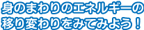 身のまわりのエネルギーの移り変わりをみてみよう！