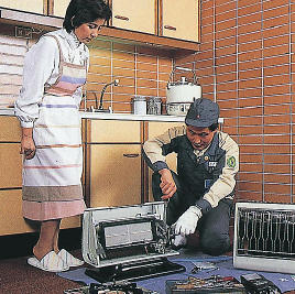 熱量変更作業の写真