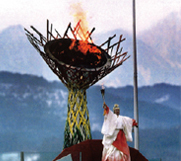 長野オリンピックの聖火台