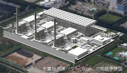 千葉袖ヶ浦パワー（CSP）の完成予想図