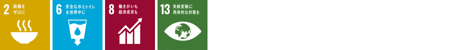SDGs2 6 8 13