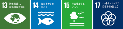 SDGs13 14 15 17
